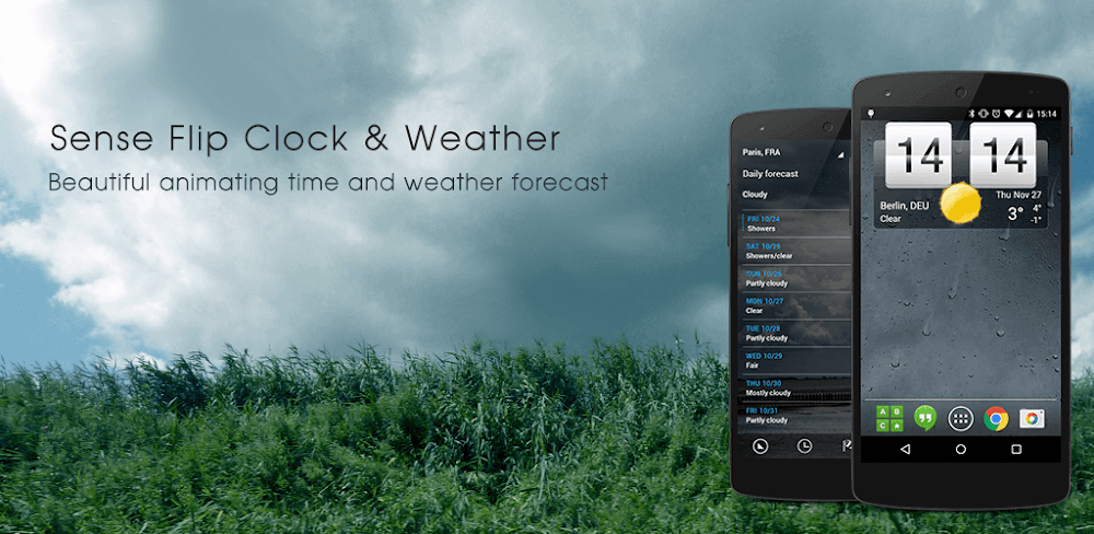 Sense Flip Clock & Weather