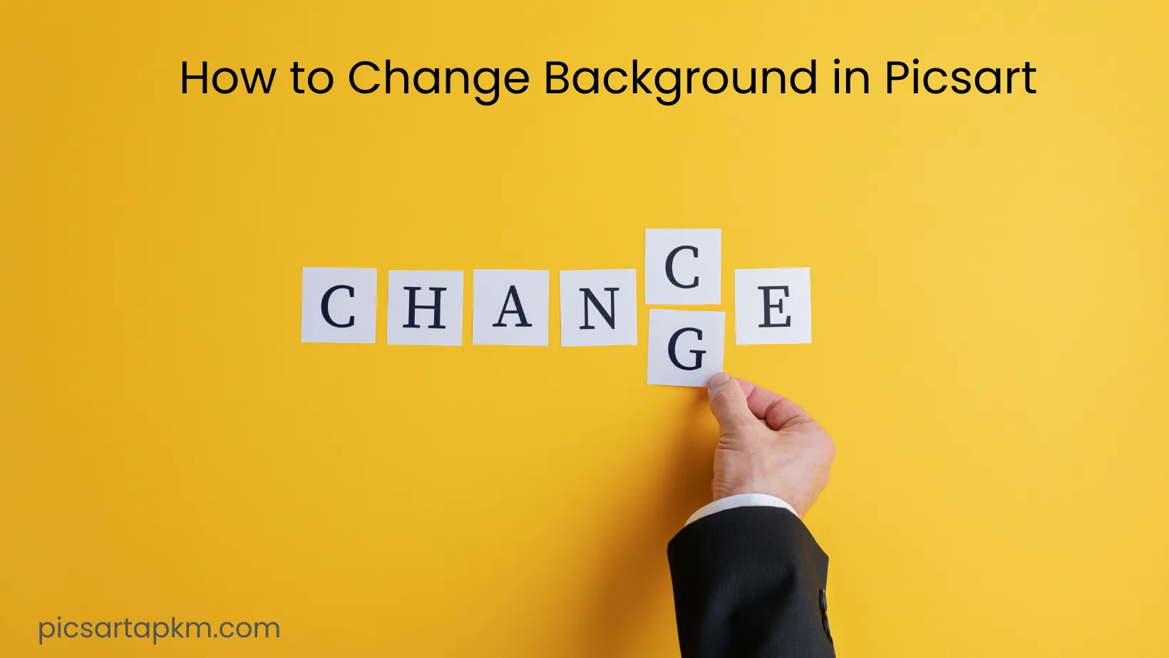 How to change background in picsart