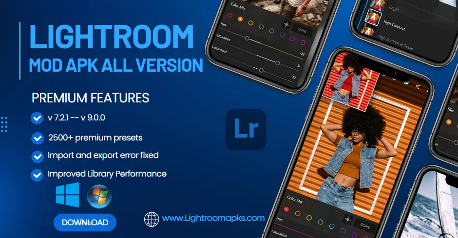 Lightroom MOD APK older version feature image