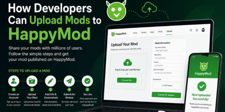 How Developers Can Upload Mods to HappyMod