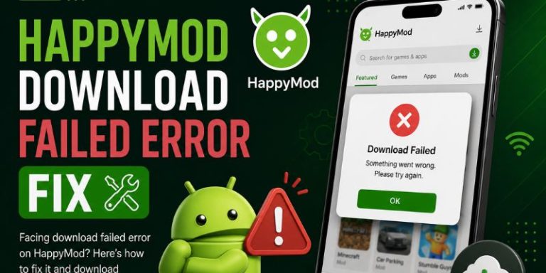 HAPPYMOD DOWNLOAD FAILED ERROR FIX