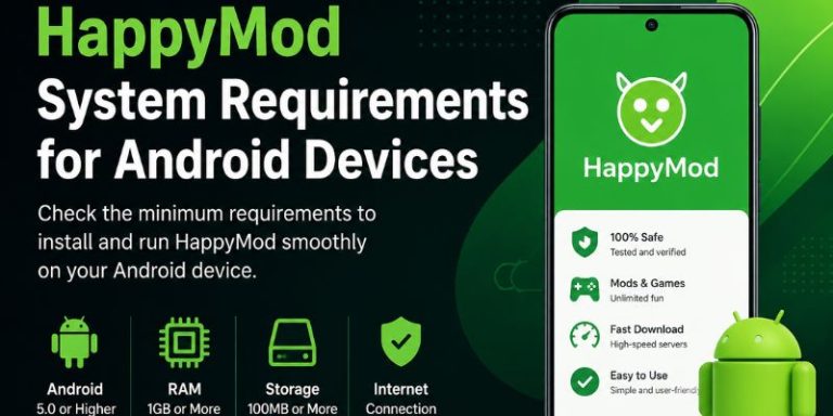 HappyMod System Requirements for Android Devices